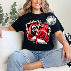 Horror Roses S T Shirt