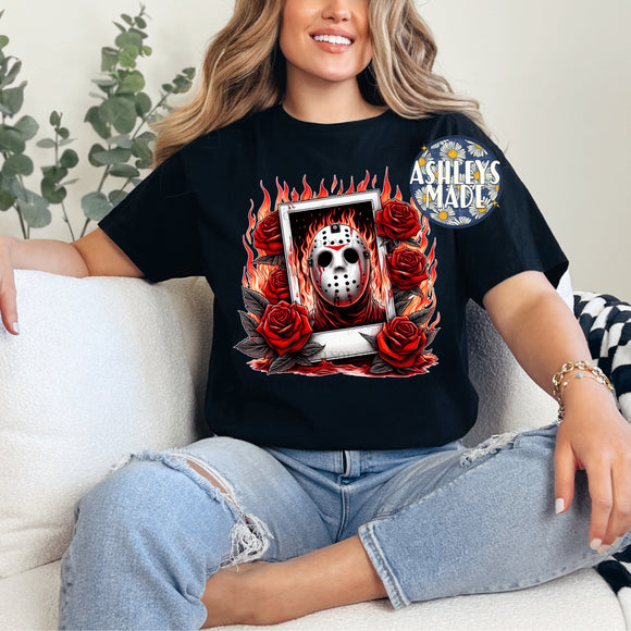 Horror Roses J T Shirt