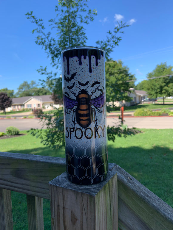 Spooky Bee Tumbler, 20oz Tumbler, Spooky Tumbler