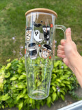 Spooky Coffee 40oz Clear Glass Tumbler