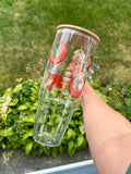 Moon Mushroom 40oz Clear Glass Tumbler