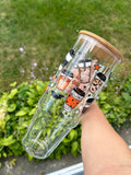 Spooky Coffee 40oz Clear Glass Tumbler